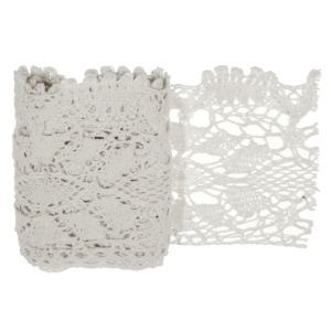 Dantela bumbac alba 10cm x 1m