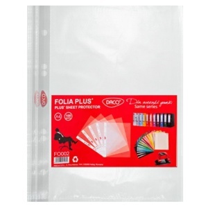 File protectie A4 40 microni 100/set Daco FO002