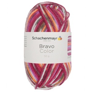 Fir acrilic Bravo Color mov/magenta/alb degrade 50g/scul Schachenmayr 02082