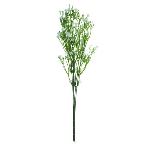 Floarea miresei plastic alba 33cm 5 ramificatii
