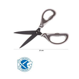 Foarfeca cu lama antiaderenta maner ergonomic silicon 21cm MP PT143-1 - Img 2
