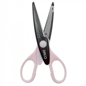 Foarfeca cu model maner roz/negru model-2 16cm Daco FF420