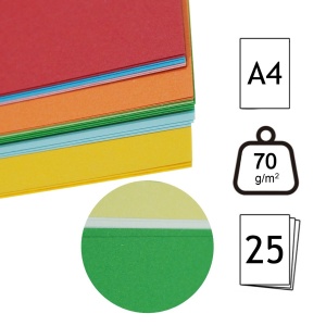 Hartie color 10 culori A4 70g 25/set Sinar Spectra - Img 2