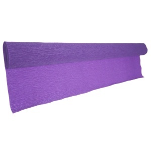 Hartie creponata floristica 50x250cm 54g/mp Colorarte lila H1036