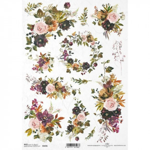 Hartie de orez A4 - Aranjamente florale si coronita 25-30g ITD R1836