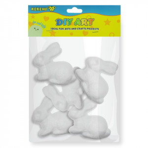 Iepure polistiren 6cm 5/set A868