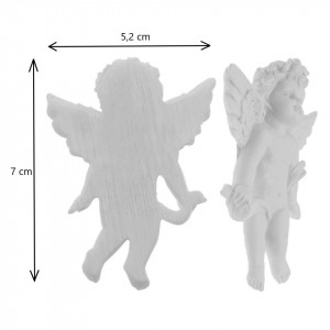 Inger rasina alba model-2 static 5,2x2x7cm DD56442 - Img 2