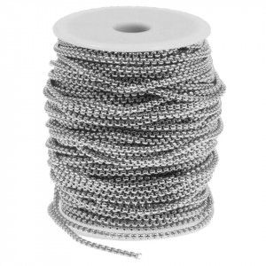 Lant inox argintiu 2,9mm L4 pret/metru