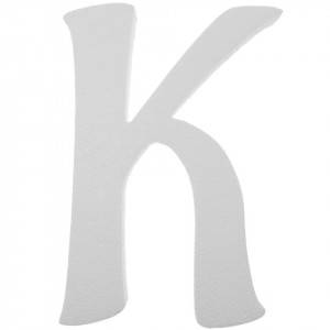 Litera polistiren dens -K- 30x19,5x2cm font Aladin