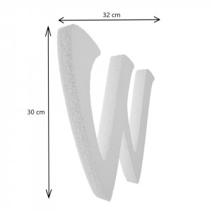 Litera polistiren dens -W- 30x32x2cm font Aladin - Img 2