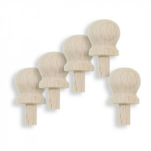Maner lemn buton pentru sertar 1,8x1,2cm 5/set X51