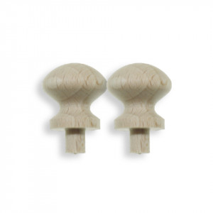 Maner lemn buton pentru sertar 2x1,5cm 2/set X51