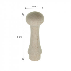 Maner lemn buton pentru sertar 5x2cm 2/set X53 - Img 2