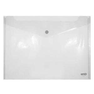 Mapa plastic transparent plic cu capsa A4 Spree PP76100