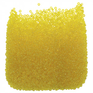 Margele nisip rotunde galben transparent 2mm 60g
