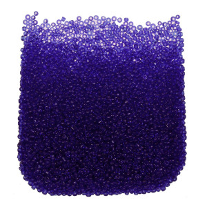 Margele nisip rotunde ultramarin transparent 2mm 60g
