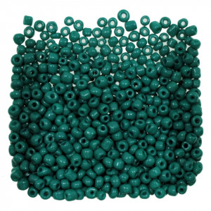 Margele nisip rotunde verde crom lucios 4mm 60g