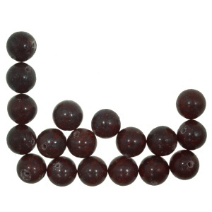 Margele tip semipretioase maro semi-mat 10mm 30g