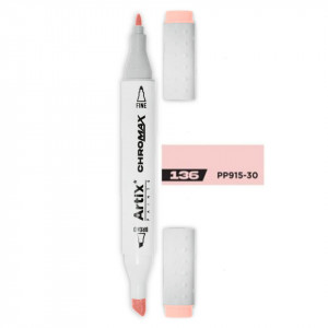 Marker pe baza de alcool cu 2 capete varf rotund si tesit 1mm/2-5mm Artix PP915 - Img 15