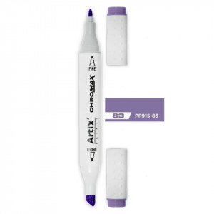 Marker pe baza de alcool cu 2 capete varf rotund si tesit 1mm/2-5mm Artix PP915 - Img 25