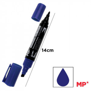Marker permanent 2 capete varf rotund si tesit 2mm/2-5mm MP PE46*** - Img 3