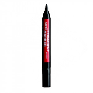 Marker permanent negru varf rotund Uni 320f m966