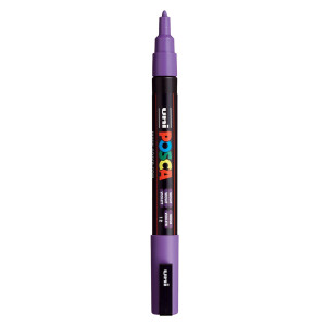 Marker vopsea pe baza de apa varf 0,9-1,3mm Uni Posca pc-3m - Img 23