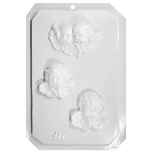 Matrita plastic 3 figurine ingeri 7-7,5cm 24705