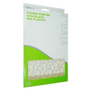 Matrita plastic dur tablete de ciocolata cu varf 27,3x17,2cm 3/set T05271