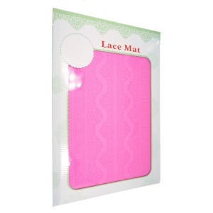 Matrita silicon dreptunghiulara pentru textura dantela 38,5x28,5x0,2cm T07025