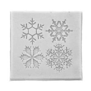 Matrita silicon patrata fulgi de nea 6,9x7x0,5cm 824995 gri