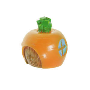 Miniatura casuta morcov din plastic 3,8x3,9cm