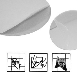 Oglinda adeziva rotunda 4-8cm x 0,8mm 8/set K2 - Img 3