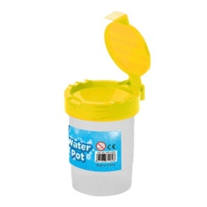 Pahar pictura cu capac galben Keyroad P3401