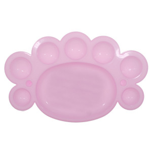 Paleta pictura plastic roz 8 compartimente 16x10cm - Img 2