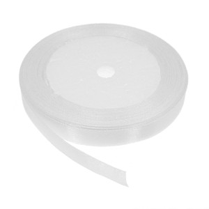Panglica satinata alba 10mm x 21m/rola