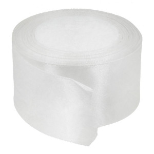 Panglica satinata alba 50mm x 21m/rola