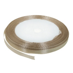 Panglica satinata maro aluna 10mm x 21m/rola