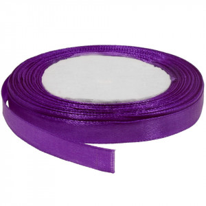 Panglica satinata mov 10mm x 21m/rola