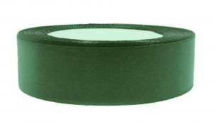 Panglica satinata verde brad 25mm x 21m/rola