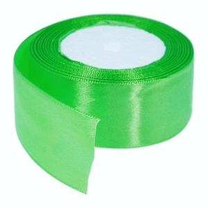 Panglica satinata verde neon 40mm x 21m/rola