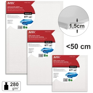 Panza pictura bumbac <50cm 280g pe sasiu de 1,5cm Artix PP98