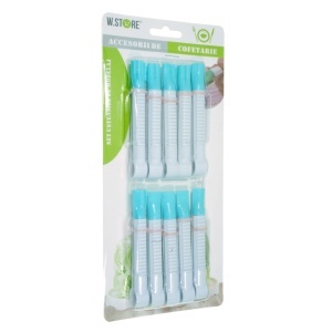 Penseta plastic varf ondulat 1,2x10cm 10 modele/set 041978