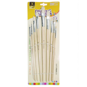 Pensula par porc varf drept maner lemn 9/set Yi Pin Xuan 577-9