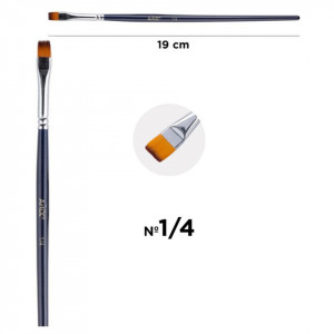 Pensula sintetica varf drept coada scurta Artix PP343 - Img 2