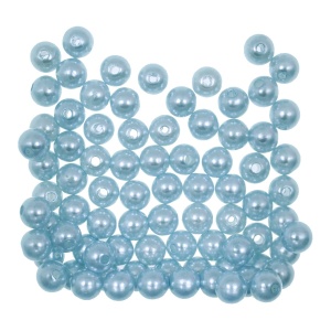 Perla plastic bleu inchis 8mm 20g
