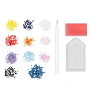 Pictura cu diamante pe carton mucava 21x29,7cm Ocean Creative Craft CR2045/24GE - Img 2
