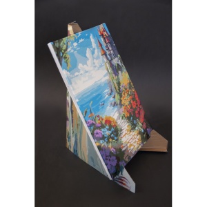 Pictura pe numere cu 24 culori acrilice si 3 pensule 40x50x1,6cm Niki4 - Tigru KINPL8572 - Img 3