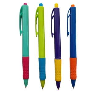 Pix albastru cu mecanism corp plastic diverse culori 1mm Office 803 - Img 2