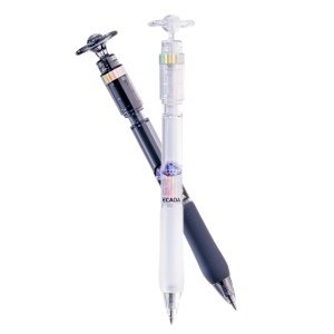 Pix gel albastru cu spinner 0,5mm alb/negru OZN Ecada 83404